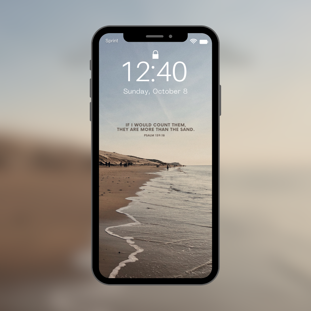 More than the Sand: Phone Wallpaper