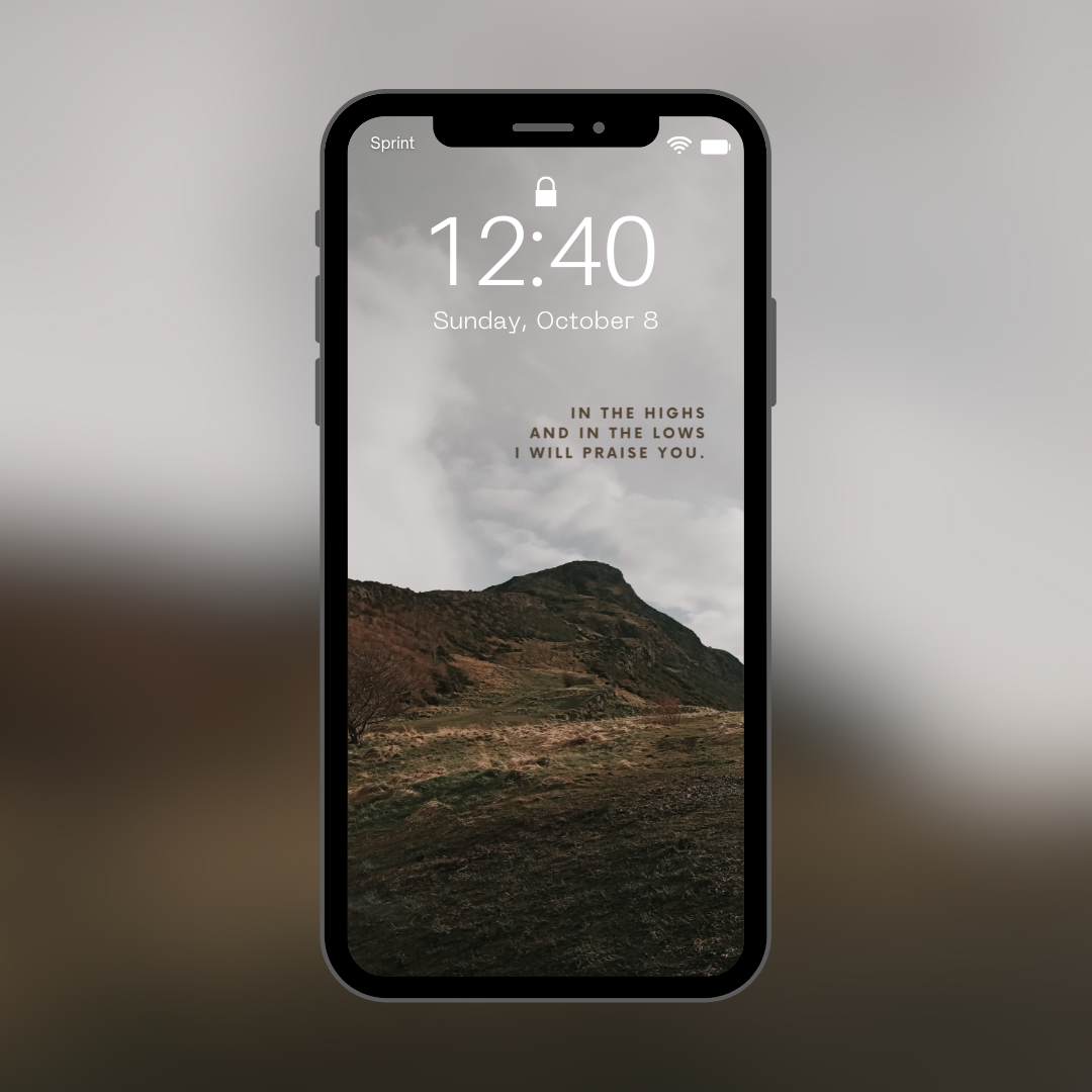 I will praise you: Phone Wallpaper