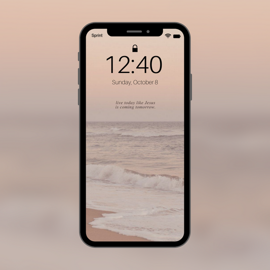 Live Like He's Coming: Phone Wallpaper