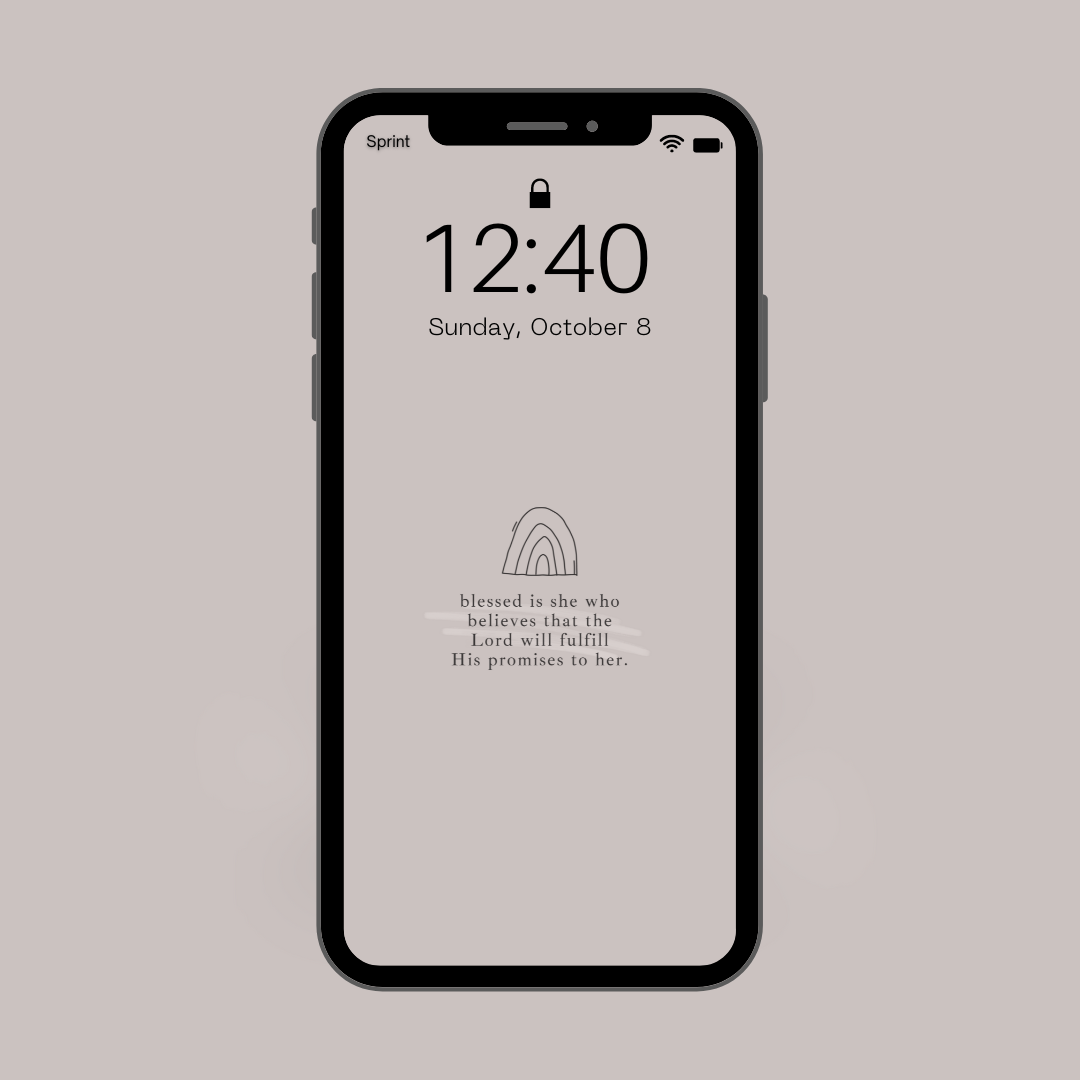 Blessed is She: Phone Wallpaper