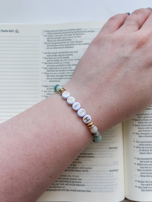 Faith Beaded Bracelet