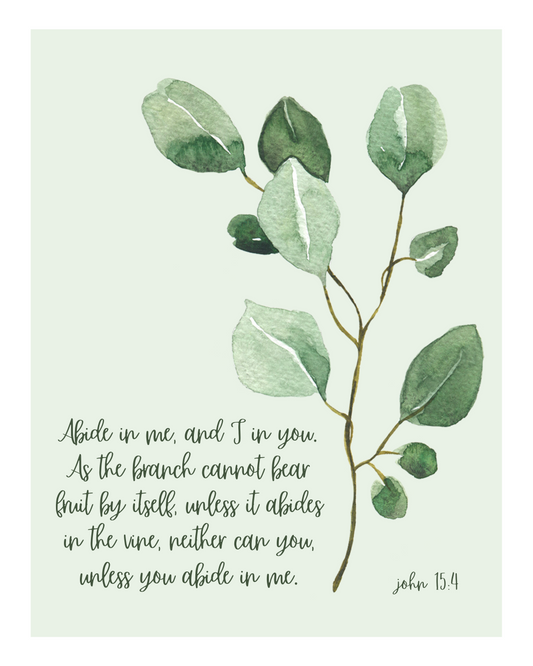 Abide in Him - Digital Print