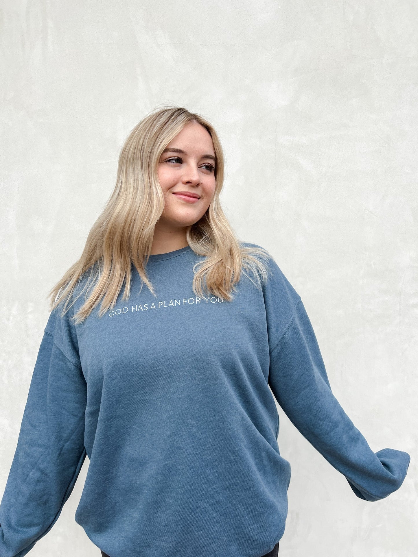 God Has a Plan for You Unisex Embroidered Crewneck Sweatshirt