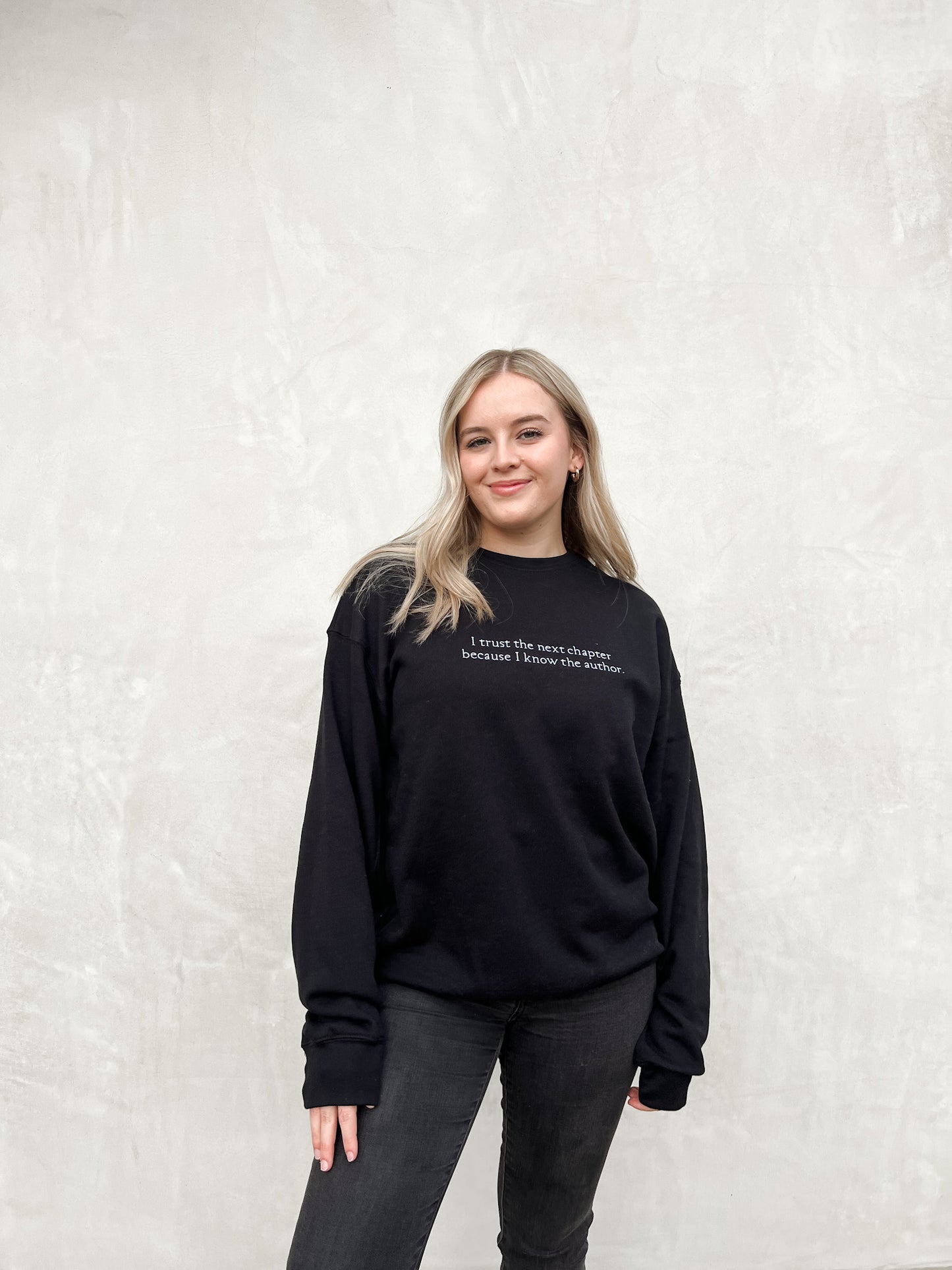 Minimalist Next Chapter Unisex Embroidered Crewneck Sweatshirt