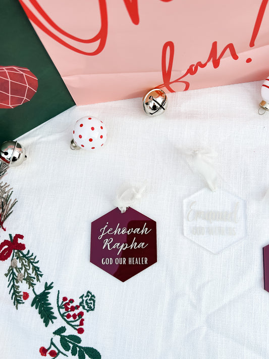 Nombres de Dios - Adornos de Navidad