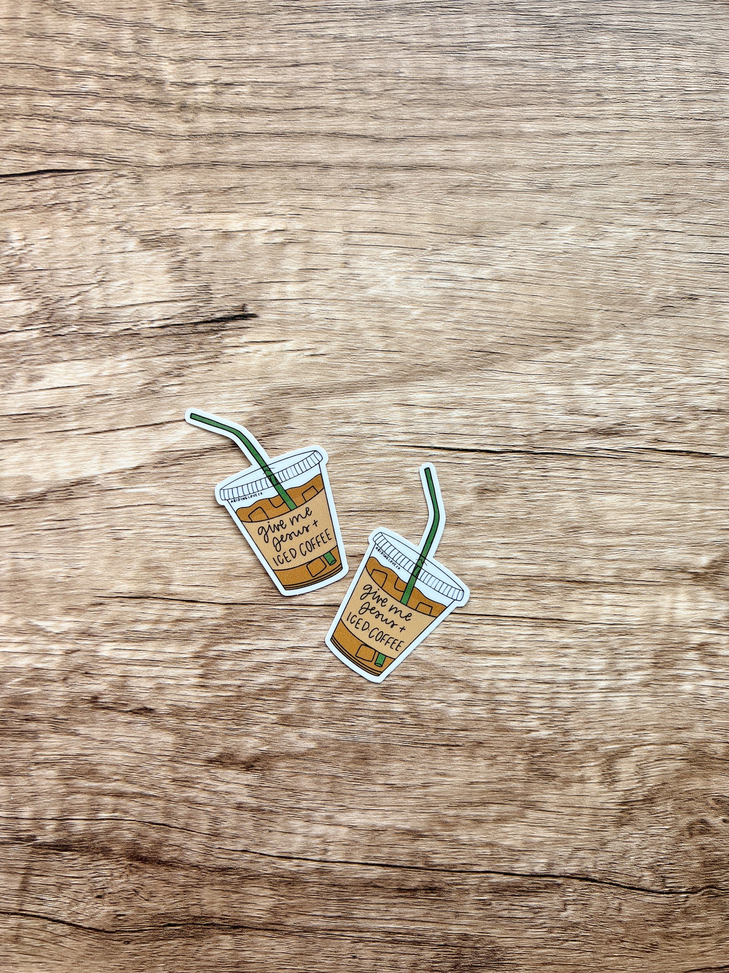 Give Me Jesus and Iced Coffee Sticker