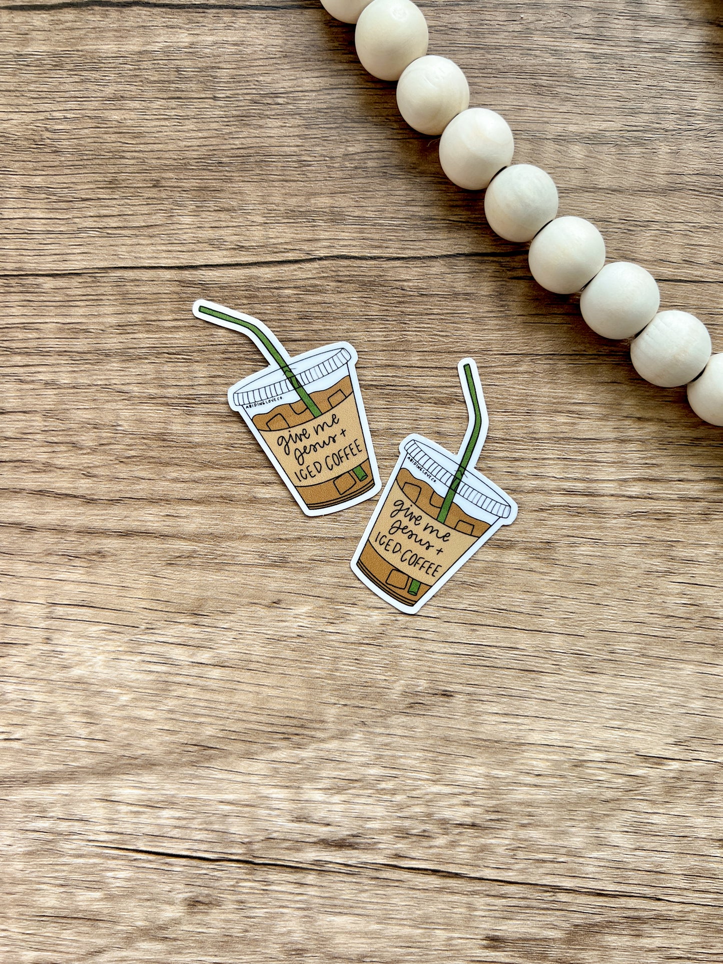Give Me Jesus and Iced Coffee Sticker