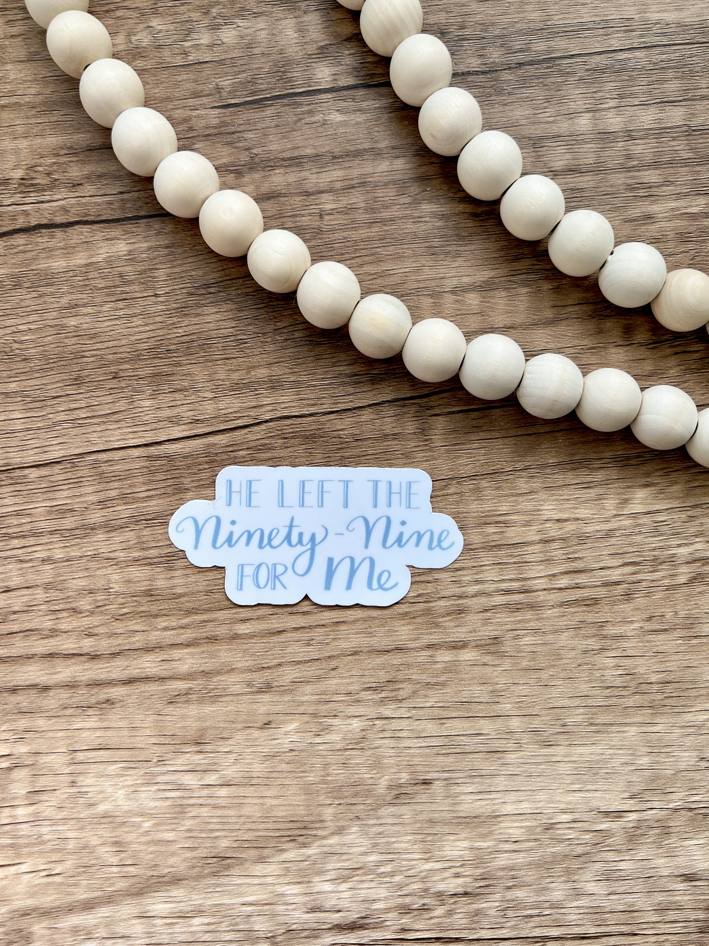 Dejó los noventa y nueve para mí Pegatina