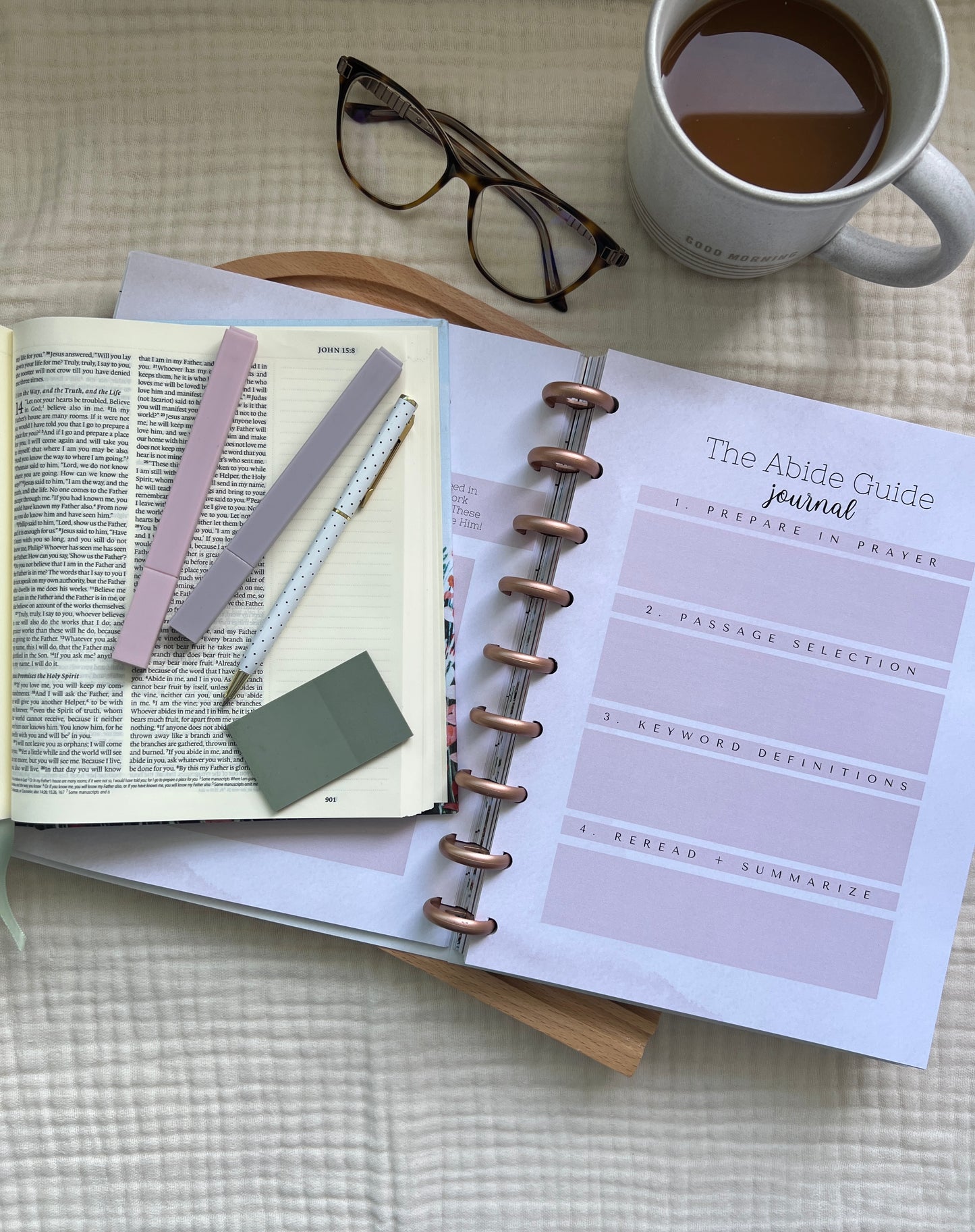 The Abide Guide: An Intentional Guide + Journal for Studying God's Word