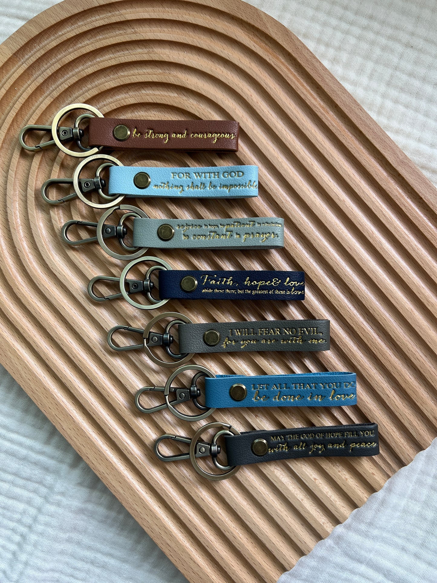 Bible Verse Keychains