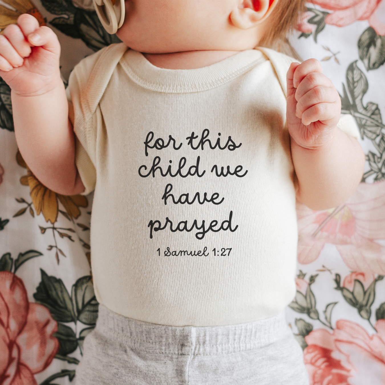 For this Child We Have Prayed Onesie