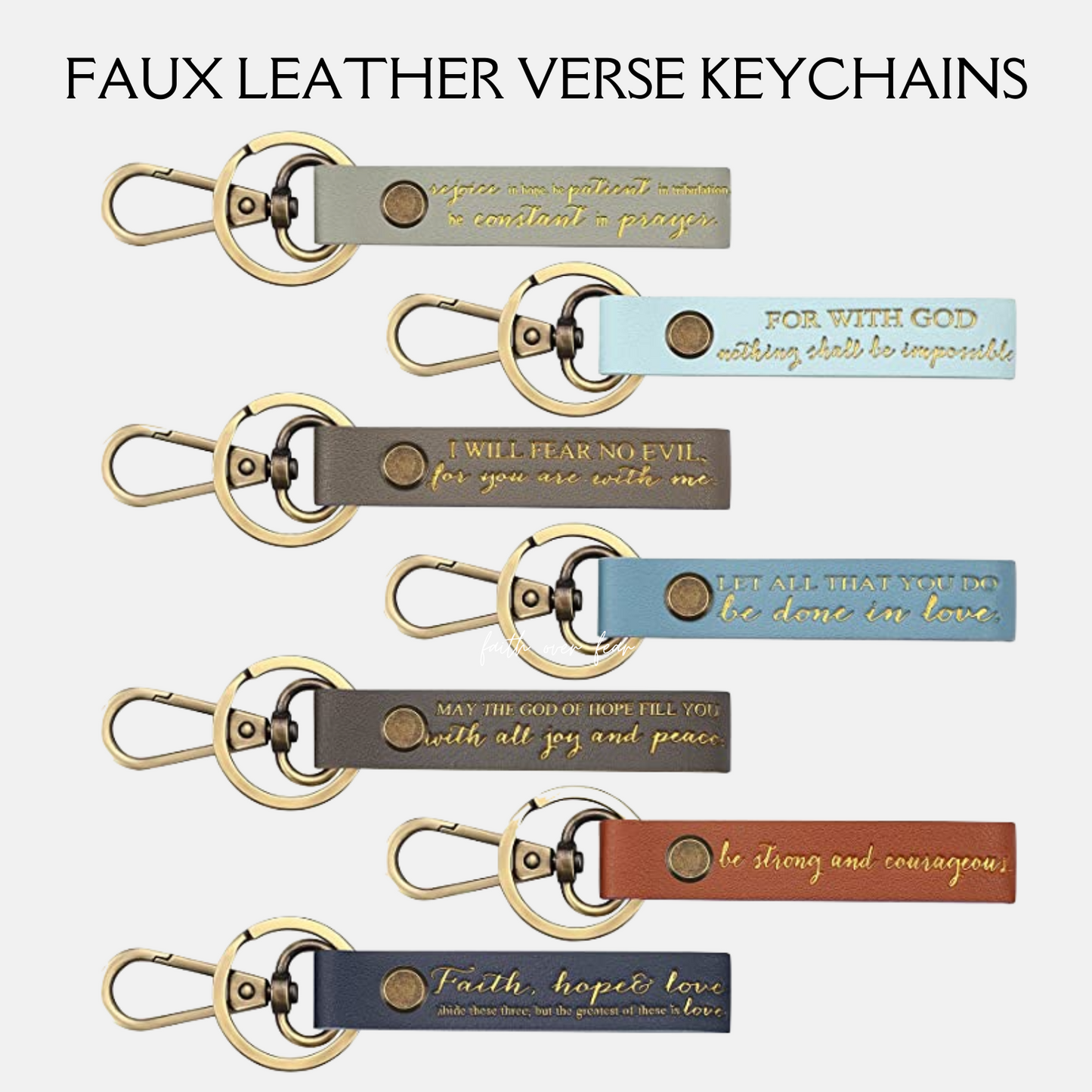 Bible Verse Keychains
